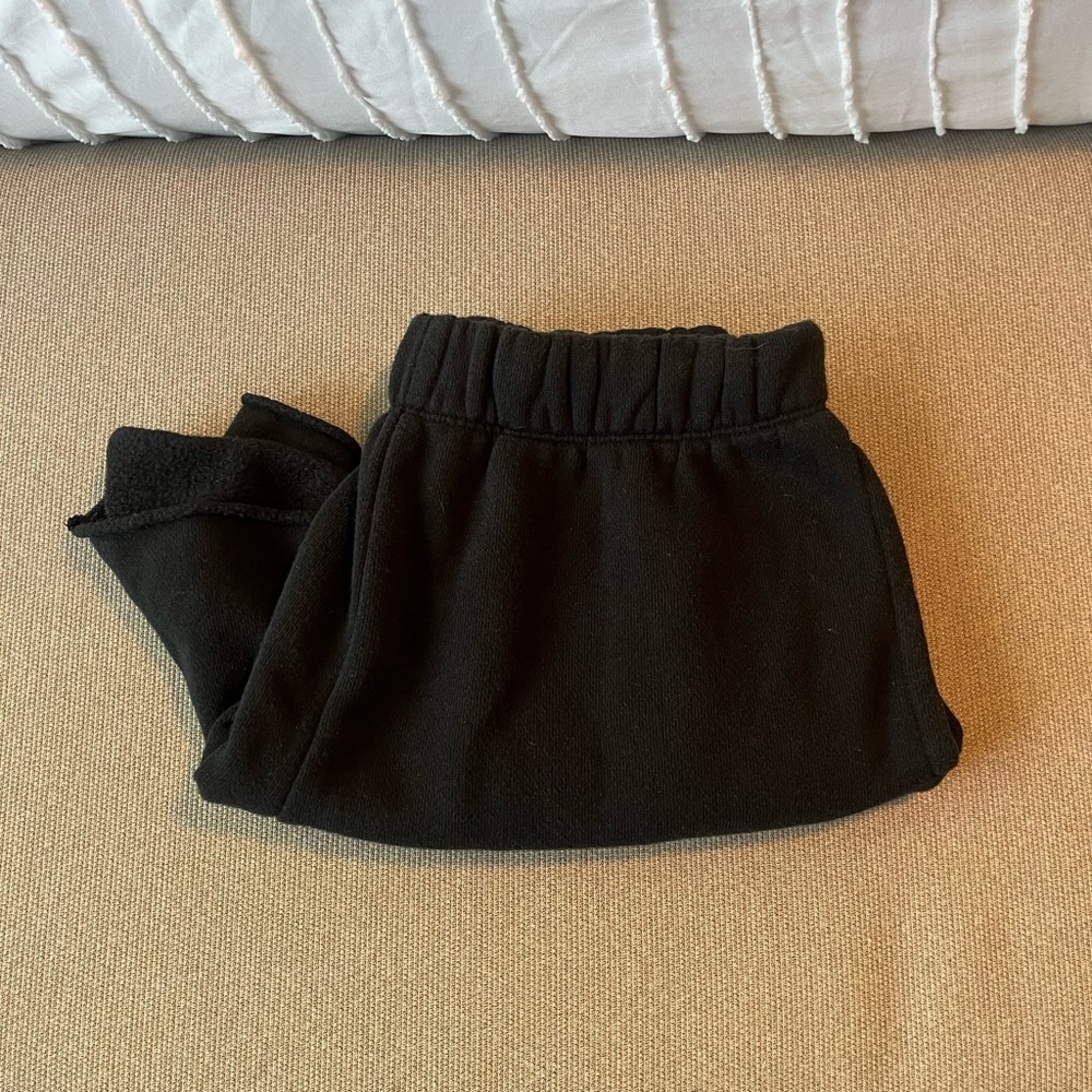 Aerie Black High-Waisted Sweat Shorts